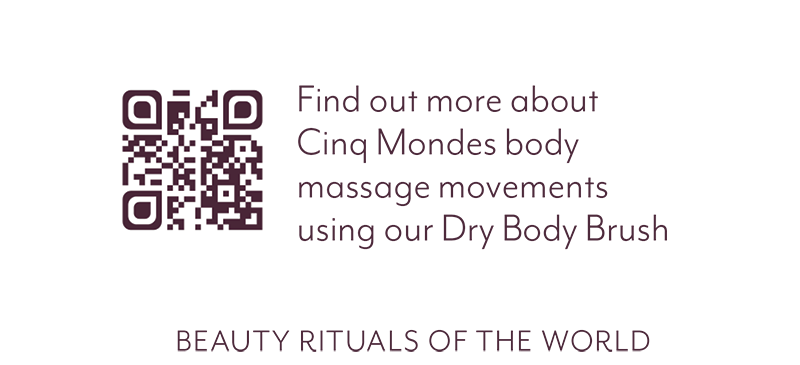 wooden dry massage body brush