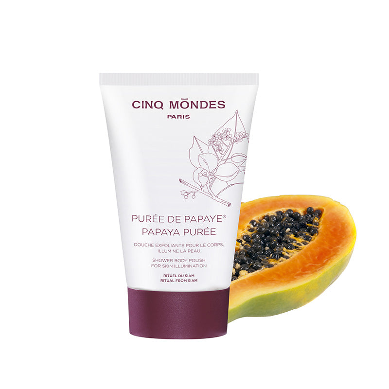 daily 2-in-1 shower body polish for soft, smooth and glowing skin with papaya extract
